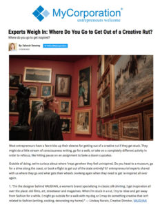 Experts Weigh In_ Where Do You Go to Get Out of a Creative Rut